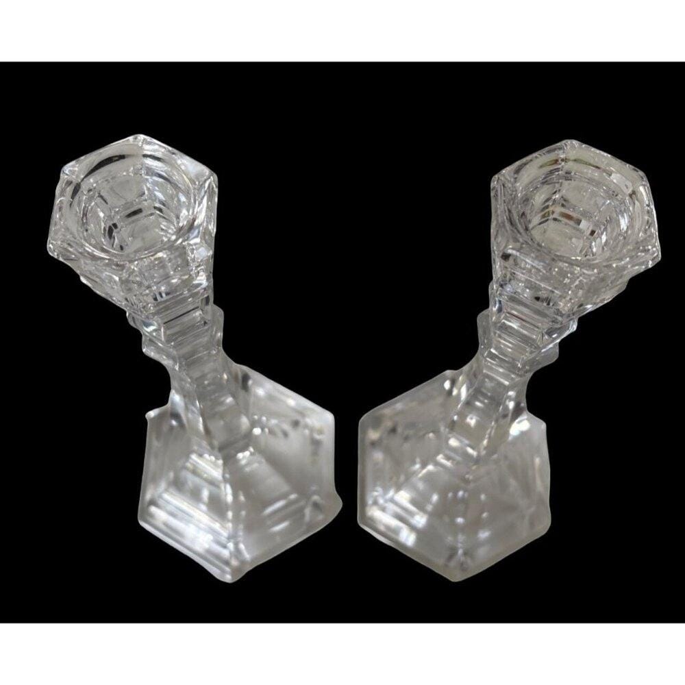 ティファニー クリスタルガラス キャンドルホルダー キャンドル