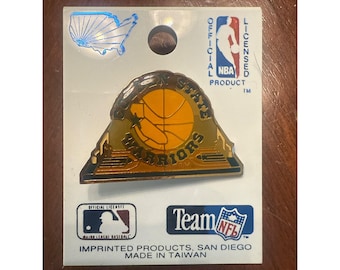 Golden State Warriors NBA Licensed Pin Badge Lapel Hat