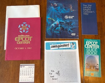 Walt Disney World Cast Member EPCOT Center October 1, 1982 Opening W/Letter WDI