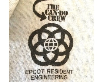 Vintage Disney Epcot Resident Engineering Cast Member Exclusive L shirt CAN DO