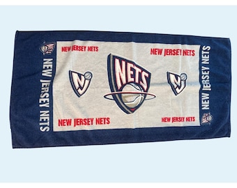 Vintage New Jersey Mets NBA Cotton Bench Towel Original