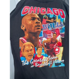 Vintage 1997 NBA Champions Chicago Bulls T-Shirt XL Michael Jordan Rare HTF
