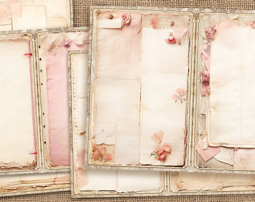 Blank lined journal pages junk journal basic papers printable lined