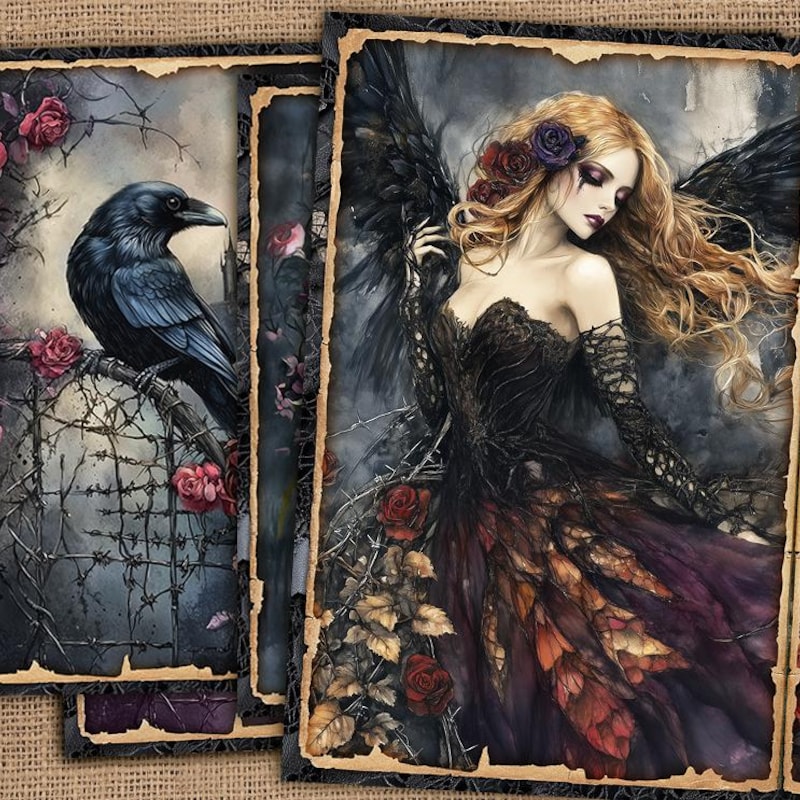 Gothic Painting Papers - Etsy