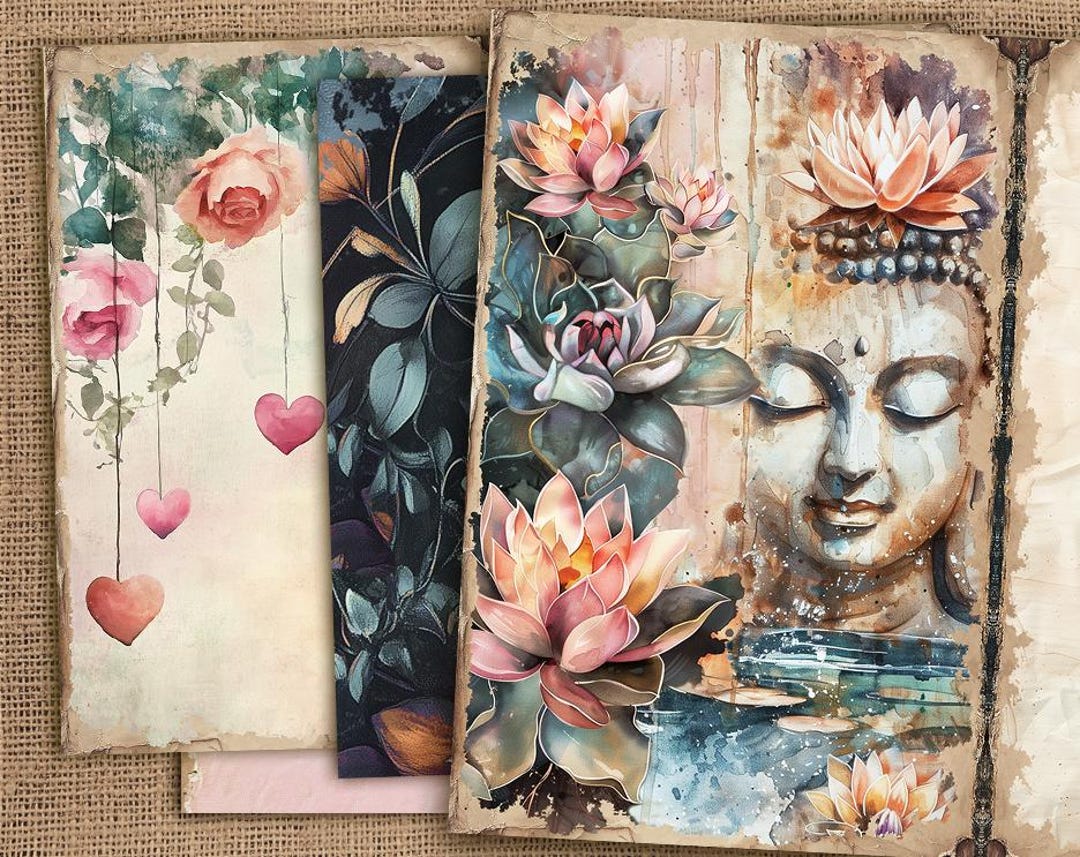 Zen Journal Printable ZEN Junk Journal Pages, Digital Yoga Pages, Meditation ...