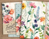 Floral Junk Journal Vintage Papers, Botanical Journal Kit, Printable Flowers Pages, Floral Decoupage Paper, Plant Garden Kit, Summer Digital