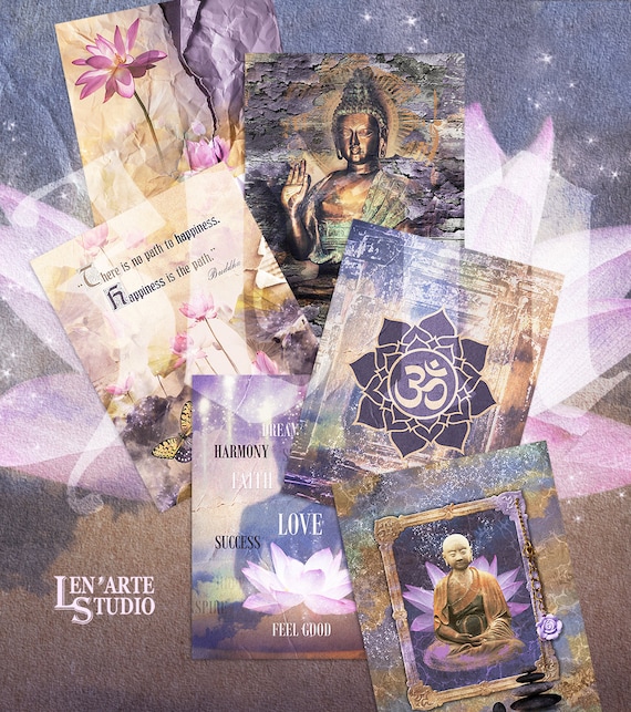 陽子様　リクエスト品　シンプルポスターA4×10枚 Printable ZEN Junk Journal Pages, Digital Journal Pages