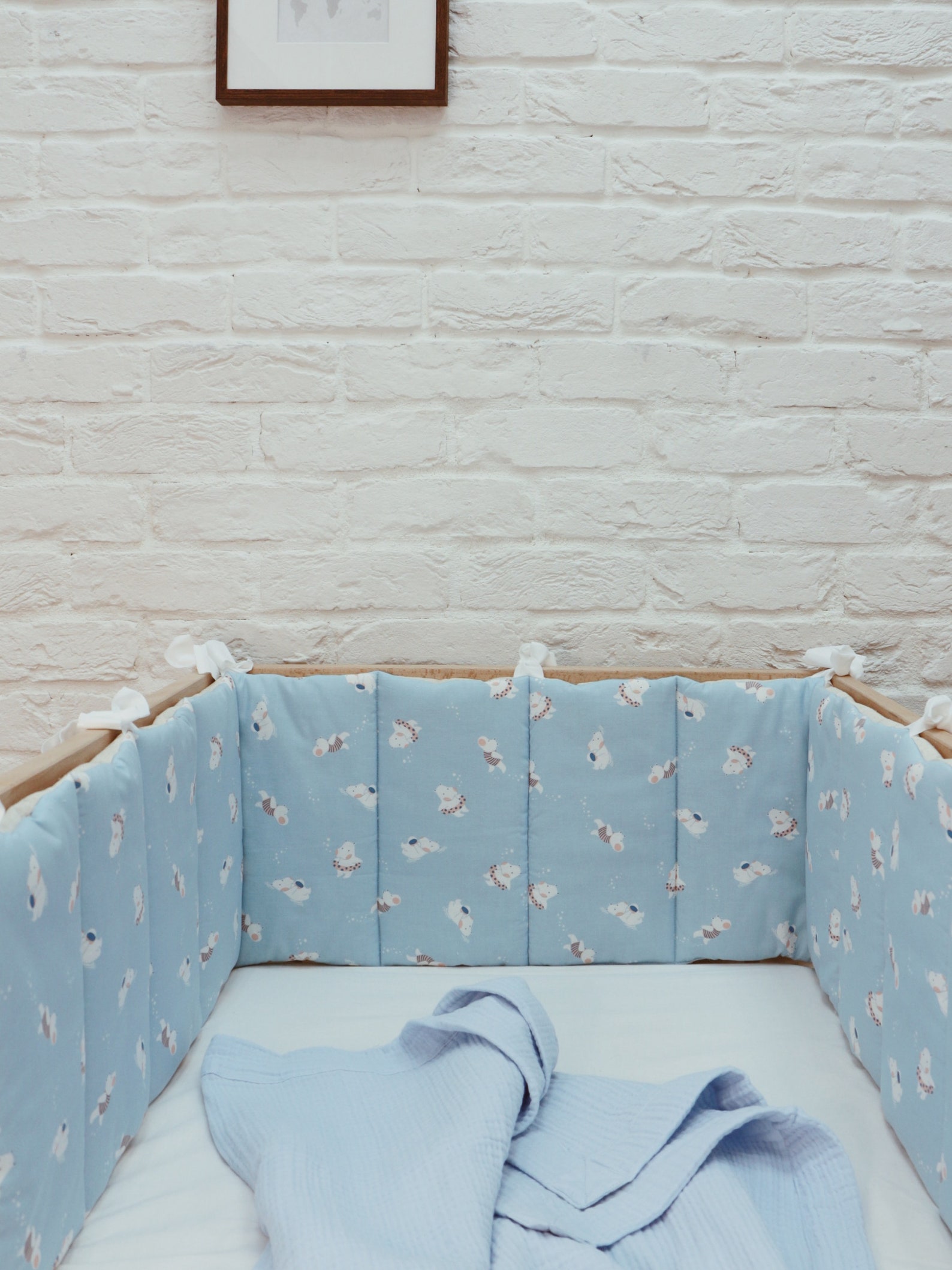 Bumpers for baby cot flat mini baby bedding baby bumper Etsy