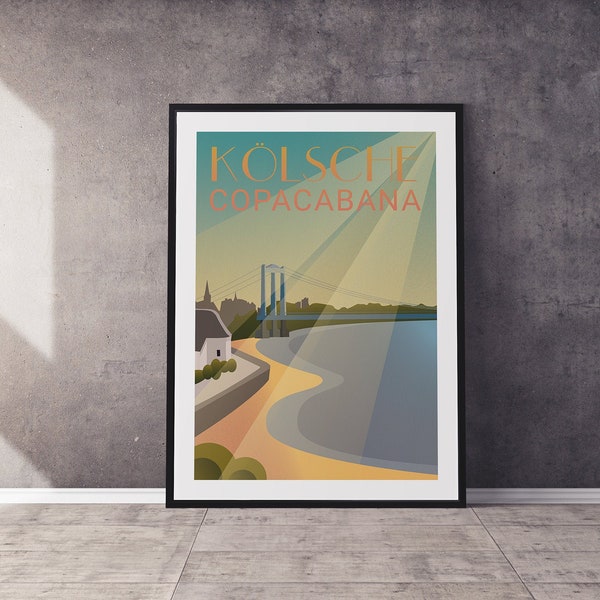 Kölsche Copacabana, Köln, Poster, Digitaldruck