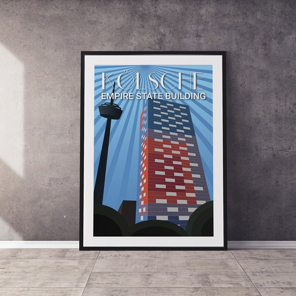 Kölsche Empire State Building, Köln, Poster, Digitaldruck