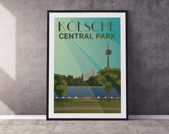 Kölsche Central Park, Köln, Poster, Digitaldruck