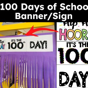 100 Days of School Banner (easy prep!!)