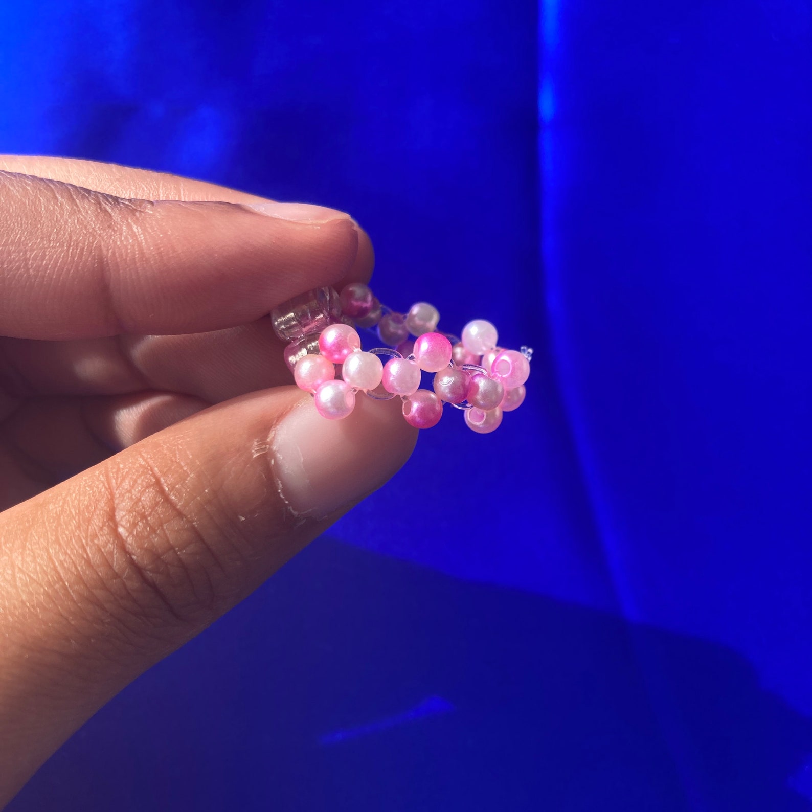 Beaded STACKABLE Flower Rings Colorful Preppy Rings for Girls Floral ...