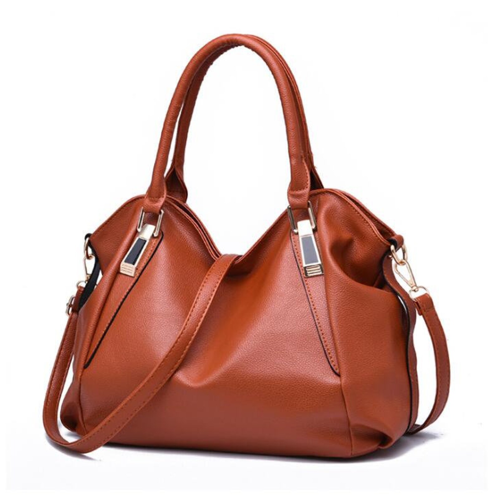 Soft casual tote shoulder messenger bag women's leather Etsy