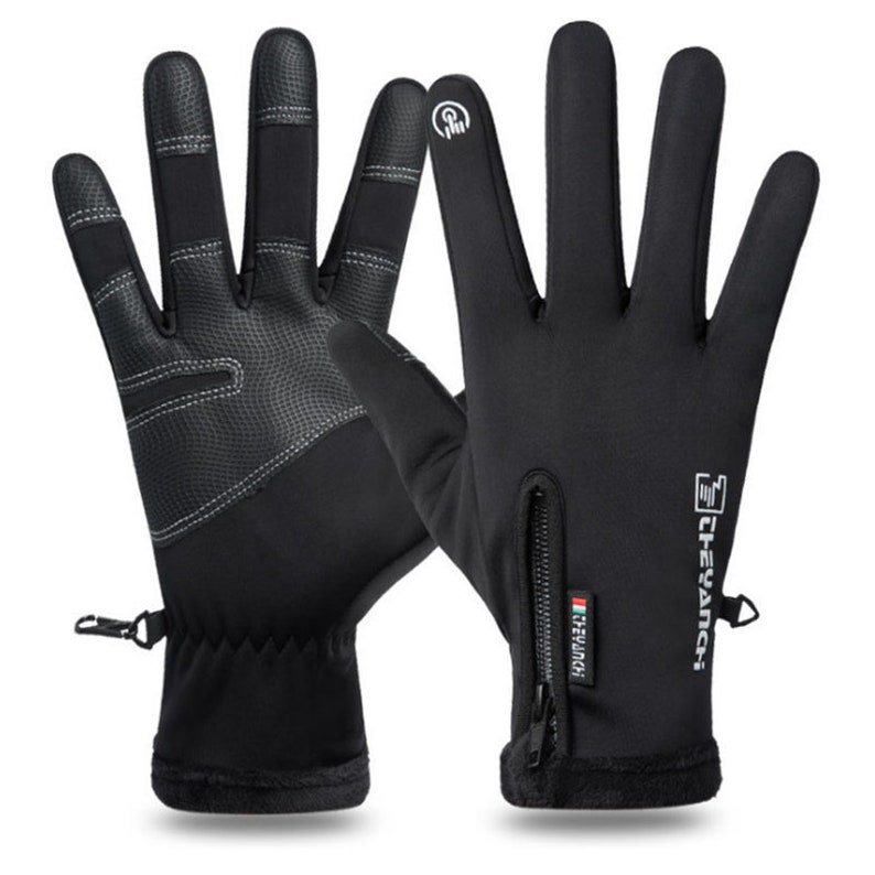 Autumn and winter outdoor warm gloves windproof waterproof ...