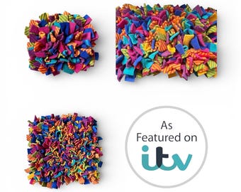 Crazy colours snuffle mat, 3 sizes available, pet enrichment, enrichment toy