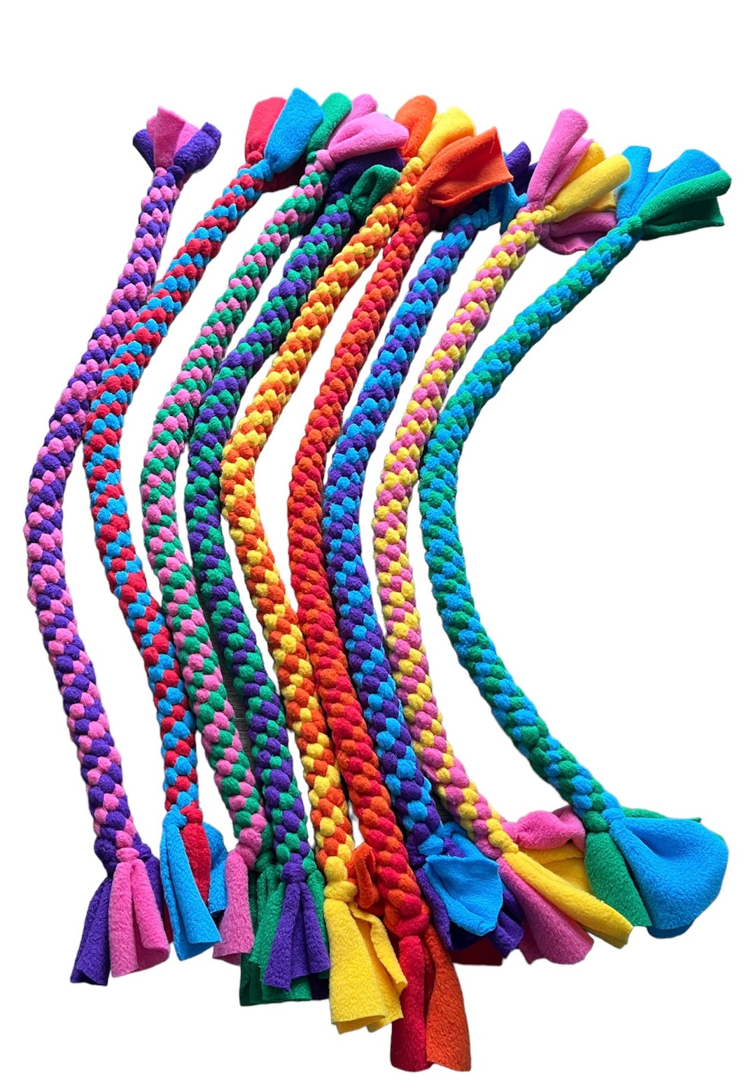 Xl Striped Spiral Chunky Tug Toy, Create Your Own, Dog Tug Toy, Dog Toy