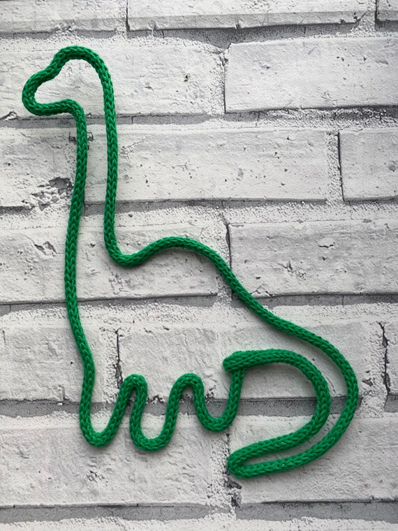 Knitted wire dinosaur Knitted dinosaur Wire Dinosaur Etsy