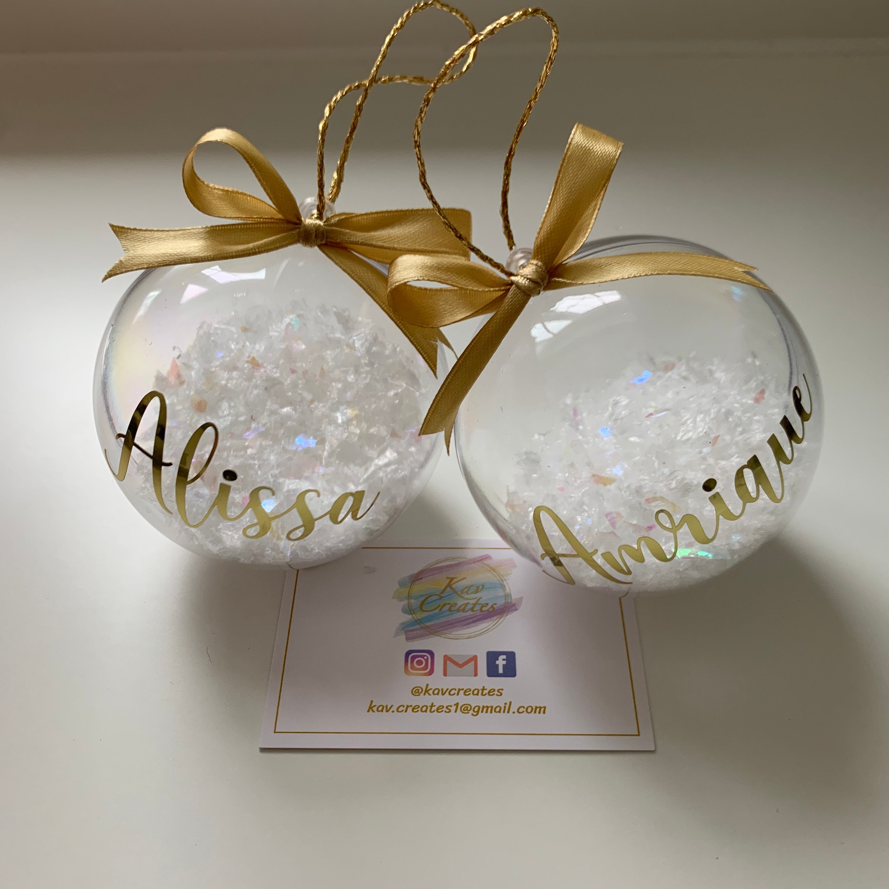 Personalised Bauble Christmas Bauble Filled Bauble Etsy UK