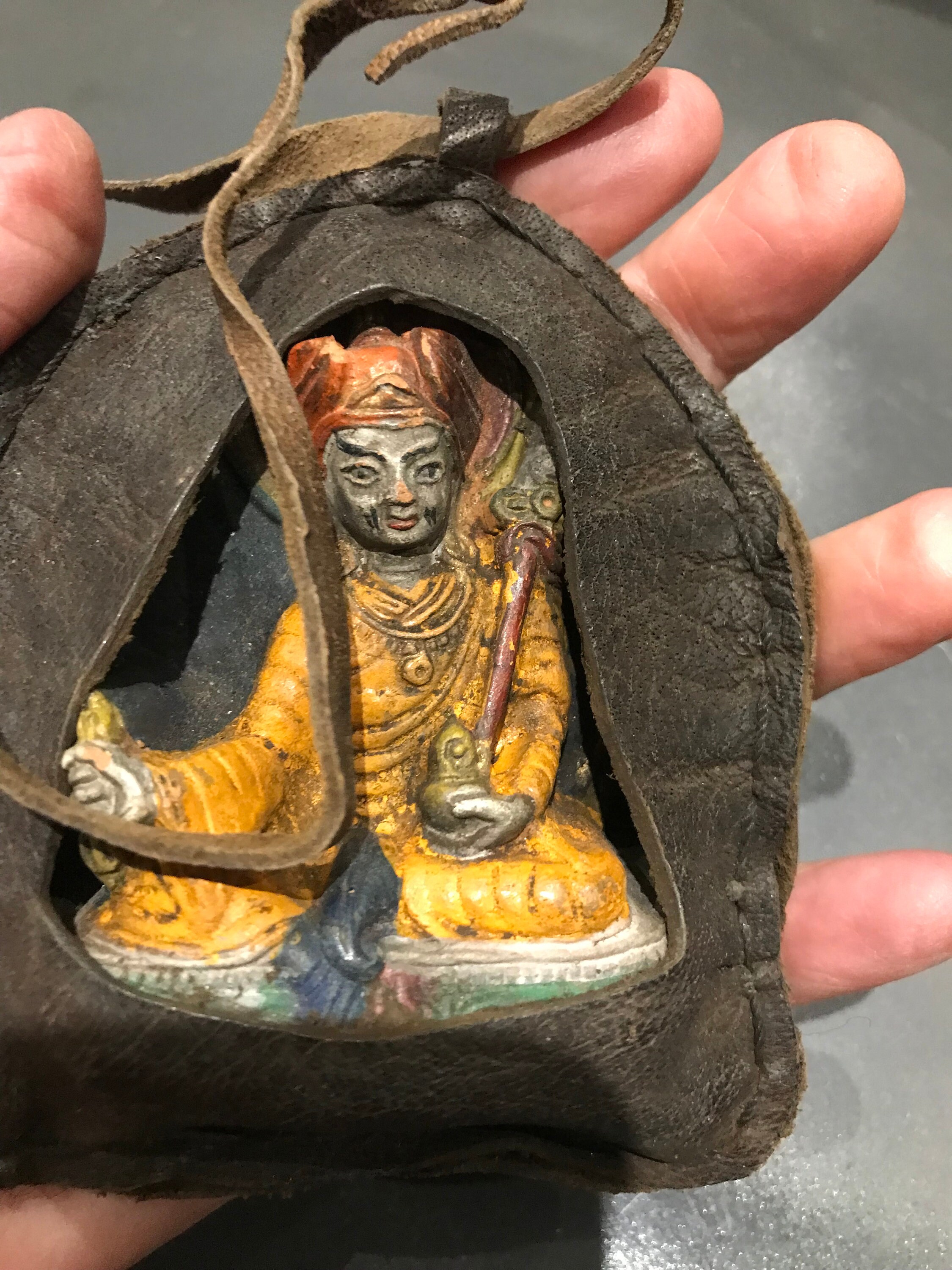 Vintage - Amulette Tibet Maitreya Bouddha