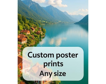 Poster fotografico personalizzato: decorazione murale personalizzata con finitura opaca o lucida.
