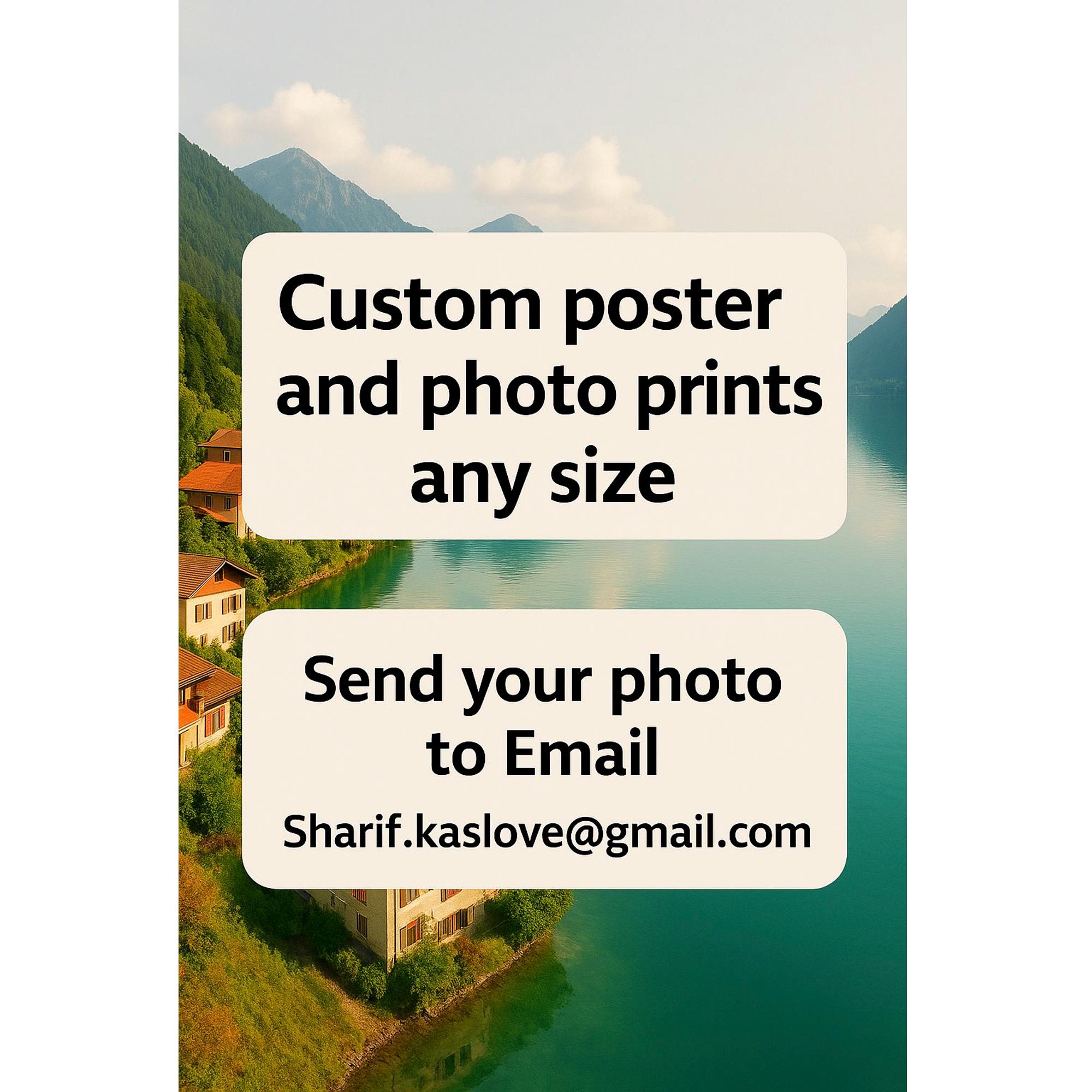 Personalized Photo Poster, Custom Wall Art, Matte or Glossy Print - Etsy