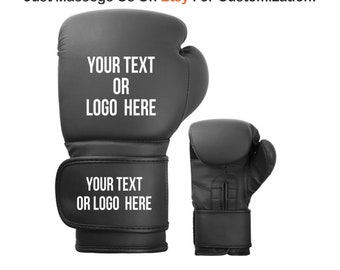 Customized Boxing Gloves Adult - Youth - Kids Personalized Boxing Gloves with any Custom Name or Logo Print or Embroidery