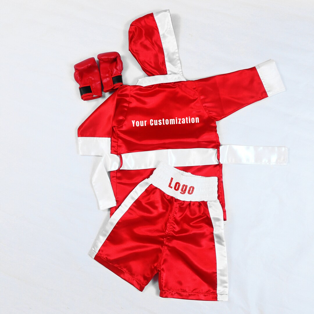 Kids Boxing Robe Set Personalized for Tiny Champions Custom Name Boxing
