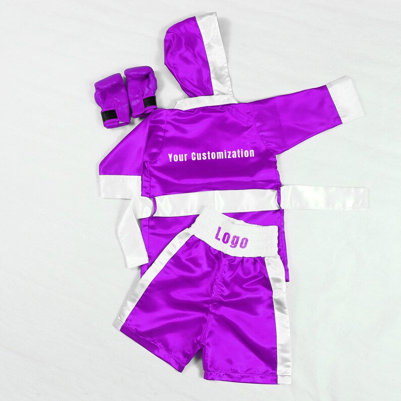 Kids Boxing Robe Set Personalized for Tiny Champions Custom Name Boxing