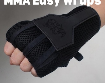 Vendas fáciles de usar para entrenamiento de boxeo y MMA. Guantes unisex de malla con protección acolchada de gel para kickboxing.