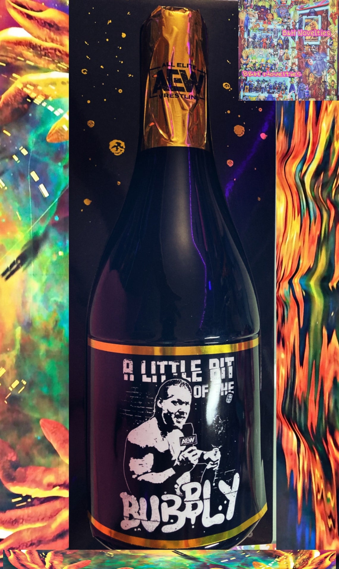 aew unrivaled chris jericho a little bit of the bubbly exclusive wrestling figure