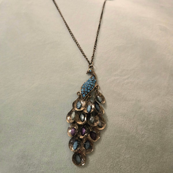 Peacock necklace, Long