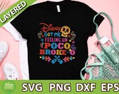 Disney Got Me Feeling Un Poco Broke-o Svg Funny Broke Svg Disney Vacation Svg Dia De Los Muertos Svg Coco Movie Svg Disney Skull