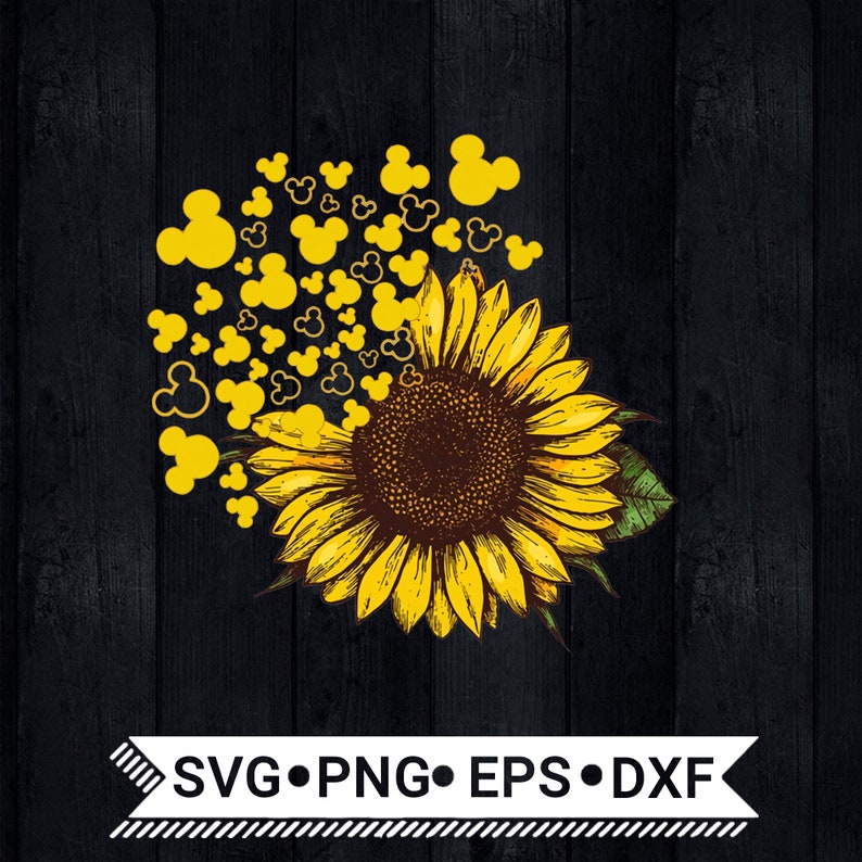 Download Mickey Head Sunflower SVG / Cute Disney Vacation Svg ...