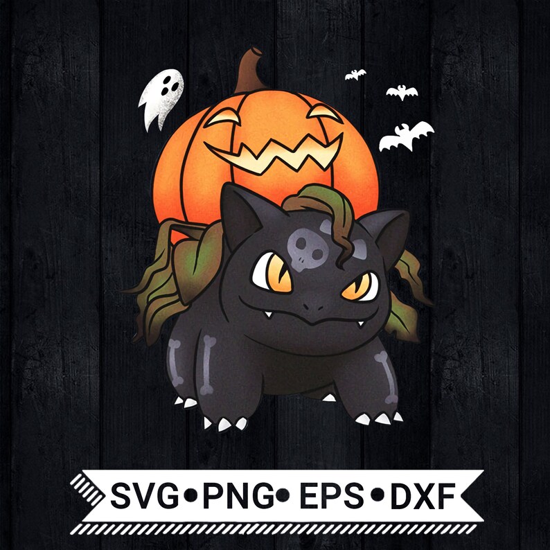 Pokemon Bulbasaur Halloween Svg / Pokemon Bulbasaur Pumpkin Etsy