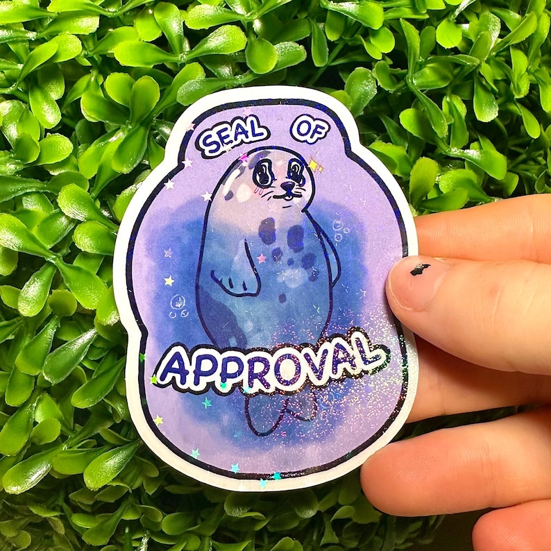 Sea Lion bundle deal: Sticker sheet, sticker and keychain image 6