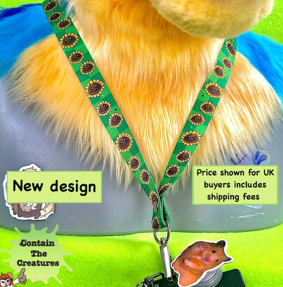 PVZ hidden disability awareness sunflower lanyard