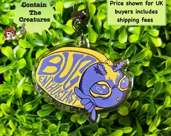 Llavero acrílico de doble cara para entusiastas de los insectos