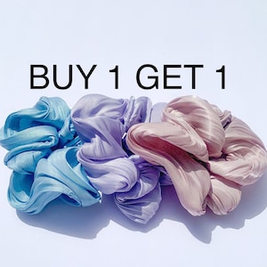 Chiffon Haar scrunchies | Haarspange Haarspange | XL Haar scrunchies | Mittellange Haar scrunchies