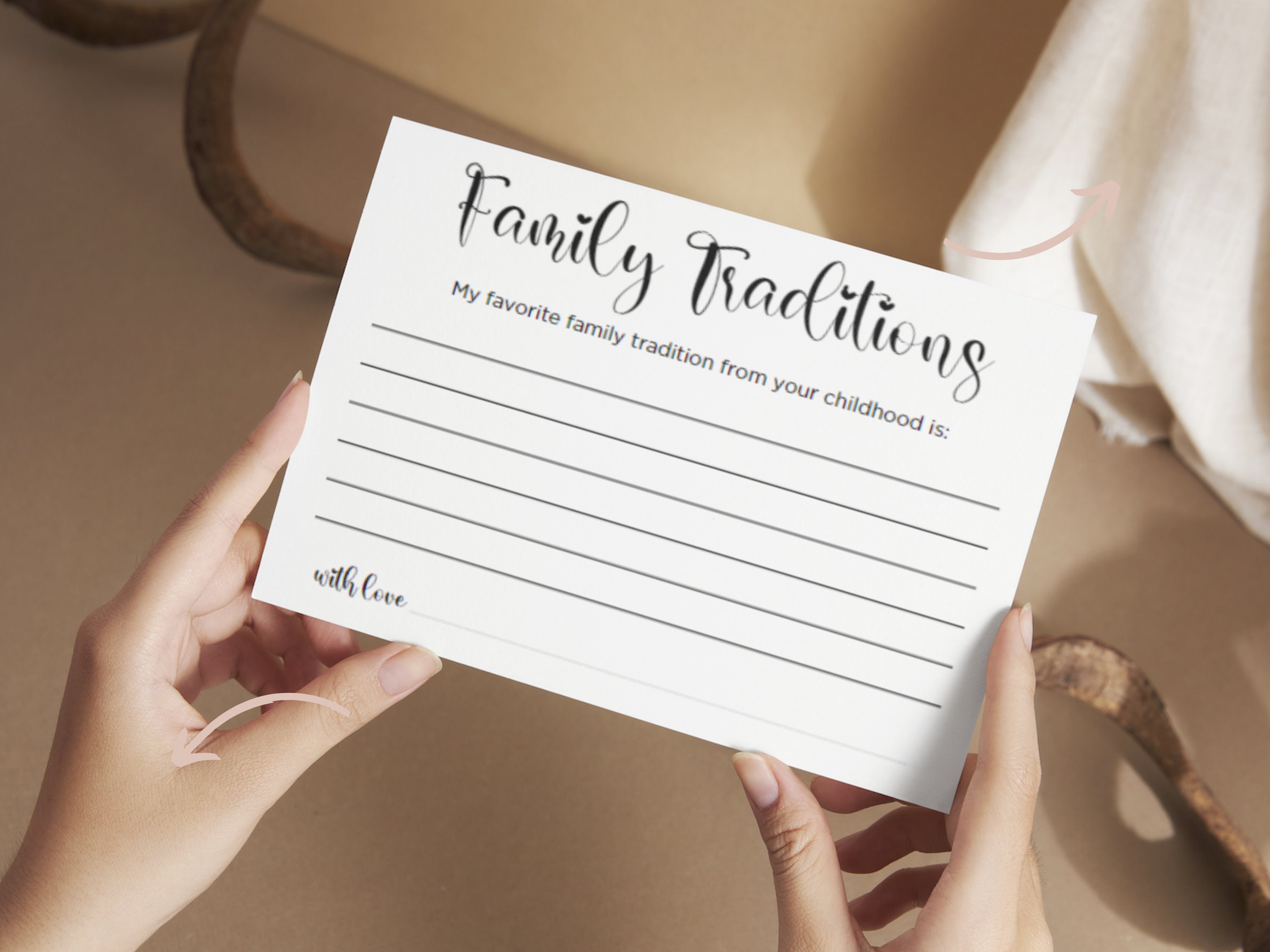 Yiqhpy Family Traditions Baby Shower Game - Sign & 50 Cards For Gender Reveal Parties