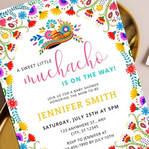 EDITABLE Taco Bout A Baby Shower Invitation, Fiesta Baby Shower, Mexican Baby Shower Invitation, Cactus Gender Neutral  Instant Digital