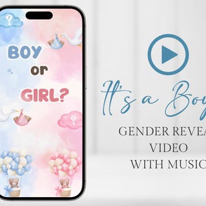 Faire-part de grossesse vidéo C'est un garçon | Révélation du sexe dans une vidéo, annonce du compte à rebours de la vidéo sur les réseaux sociaux
