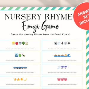 Emoji Pictionary Baby Shower Game | Baby Shower Printable | Fun Baby Shower Activity | Instant Download Baby Shower Game | Digital Game