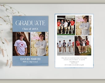 Graduation Party Invitation, Graduation Announcement,High School Graduation, Modern Minimalist Invitation,Graduation 2026, Grad Party Invite