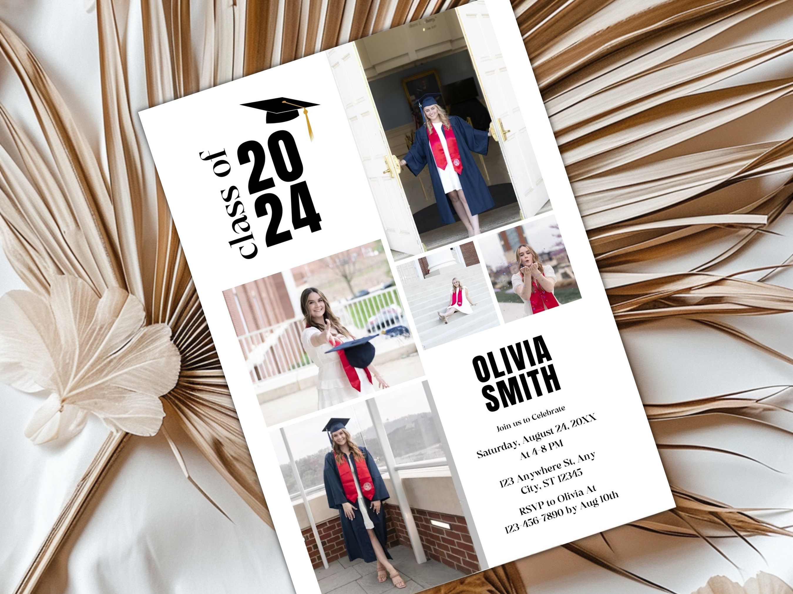 Graduation Party Invitation, Graduation Announcement Invitation, High ...