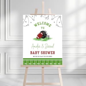 Football Baby Shower Welcome Sign, Oh Boy Sports Baby Shower Welcome Poster, A Little Star Is On The Way Welcome Board, Baby Sprinkle Sign