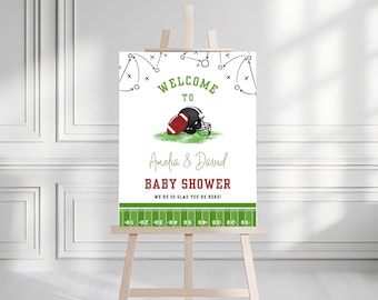 Football Baby Shower Welcome Sign, Oh Boy Sports Baby Shower Welcome Poster, A Little Star Is On The Way Welcome Board, Baby Sprinkle Sign