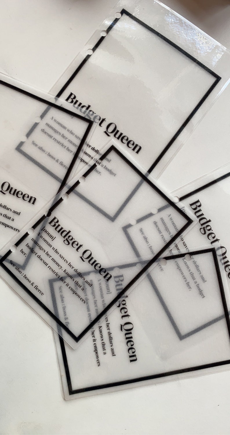 Budget Queen Dashboard Etsy