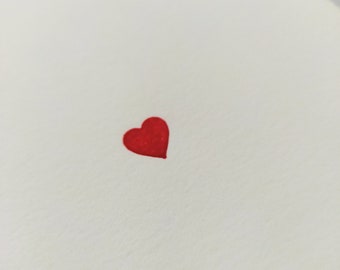 Tarjeta y sobre con forma de corazón plegables hechos a mano, tarjeta con bordes rasgados a mano, tarjeta para enamorados, tarjeta perfecta para el día de San Valentín, tarjeta para mamá y papá