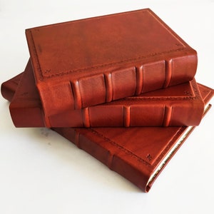 Italian Leather Journal - Hand Tooled book - various sizes
